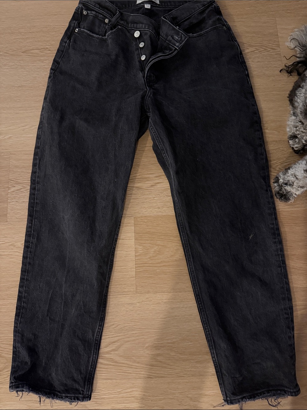 Abercrombie & Fitch curve love Black Relaxed women’s Jeans